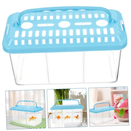 BESPORTBLE Fish Breeding Tank with Compartments Transparent Isolation Box for Tropical Fish Shrimp Detachable for Easy Use Safe Aquarium Breeder Box