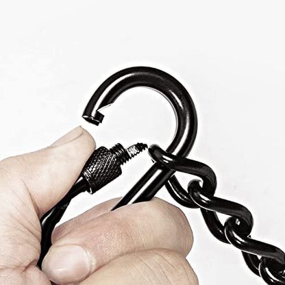 Hanging Chair Chain, Punching Bag Chain with Two Carabiners 2 Pack