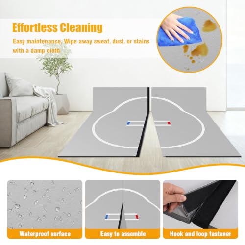 Generic 3M X 3M Folding Exercise Mat Wear Resist Multi-Functional Training Blankets Anti-Slip for Grappling Martial Art Boxing Judo