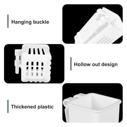 DONGKER Aquarium Plant Holder,2 PCS Hanging Aquatic Planted Pot Hydroponic Fixed Basket Wall Mounted Planting Bracket for up to 0.5" Thick Water Tanks Aquarium Decor