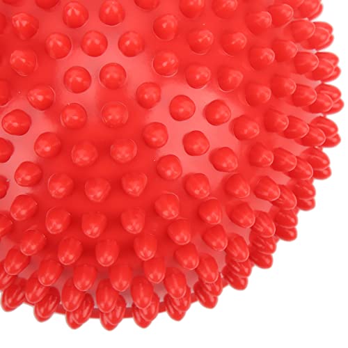 Massage Ball, Rubber Therapy Ball for Deep Tissue Relief & Muscle Recovery, Portable Self Massage Tool for Gym Office Home Use (Red) - color: Red