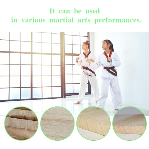 12pcs Taekwondo Karate Breaking Boards,17mm,13mm,9mm Thicknesses Breaking Boards Martial Arts,Wood Boards for Breaking,ata Taekwondo Rebreakable Boards Practice Performing for Adult. - size: 15mm