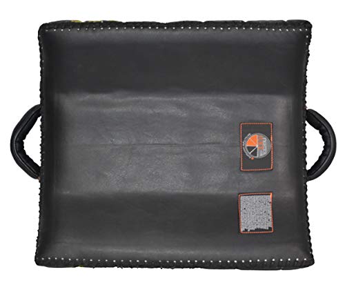 Muay Thai Low/Leg Kick Pads - Geltech Curved for Muay Thai, MMA, Kickboxing - style: FightersJuice Cushioned