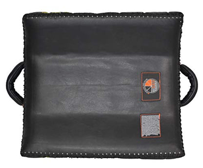 Muay Thai Low/Leg Kick Pads - Geltech Curved for Muay Thai, MMA, Kickboxing - style: FightersJuice Cushioned