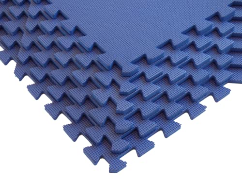 Square Brands Interlocking Gym Floor Tiles - Puzzle Foam Mats for Home Gym | MMA & Exercise | 3/8 - size: 72SQFT