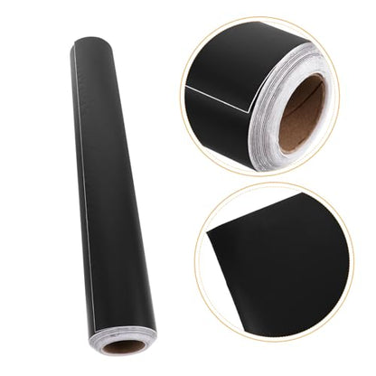 Self Adhesive Aquarium Background Roll PVC Fish Tank Wallpaper with High Resolution Underwater Scenery Easy Installation Fit for Various Tank - color: Black