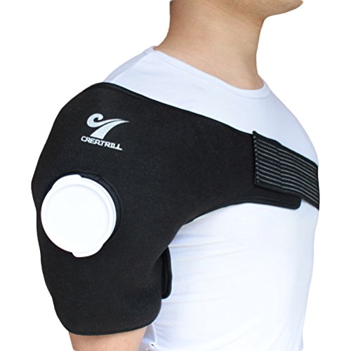 Reusable Hot Cold Therapy Ice Bag Pack (9") Neoprene Core Wrap with Elastic Strap, Portable Moist Heating Brace First aid Ice Compression Sleeves Pain Relief Pad