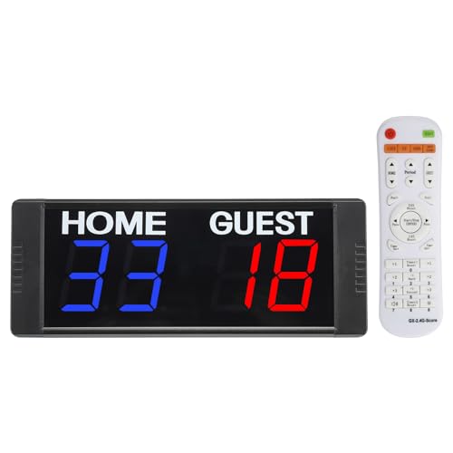 M METERXITY Scoreboard Score Keeper Portable Scoreboard Count Clock | Wall Clock, with Remote, Apply to Indoor Sports Gym Game