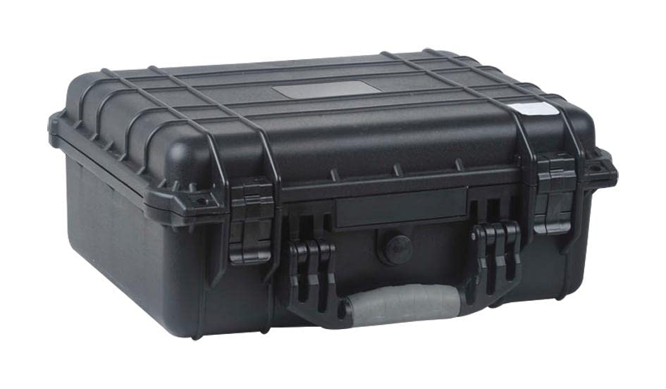 Large and Medium Size Weatherproof Equipment Cases, made of Polypropylene Plastic, Black with Foam Insert (13.5" X 11.5" X 6" (L x W x H)) - size: 13.5" X 11.5" X 6" (L x W x H) (BLACK)