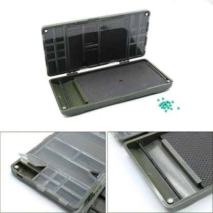 Yiju Rig Box Carp Fishing Tackle Box Fishing Rig Storage Fishing Lure Hook Tackle Storage Container Baitcasting Fly Fishing Box