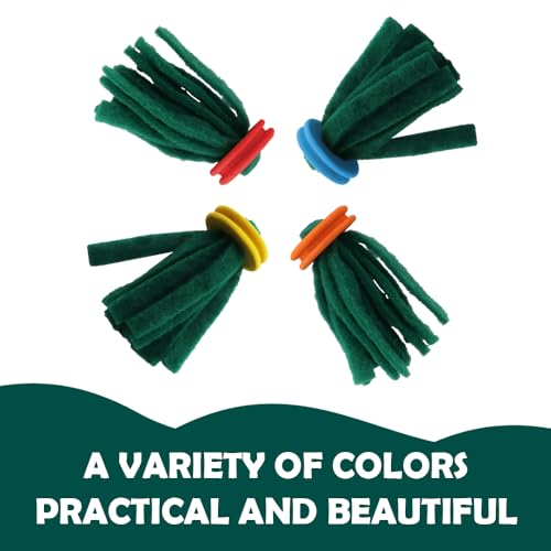 DQITJ 10 Pcs Spawning Mop for Fish Floating Cotton Spawning Mop Replacement Breeder Mop for Aquarium Fish Tank (Random Color)