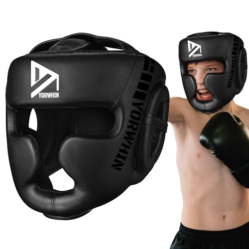 Boxing Headgear for Kids Youth, Boxing Head Sparring Gear MMA Headgear - size: Small