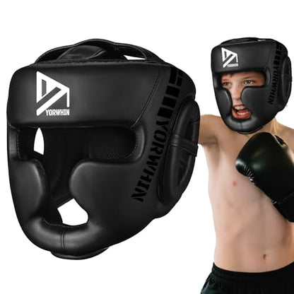 Boxing Headgear for Kids Youth, Boxing Head Sparring Gear MMA Headgear - size: Small