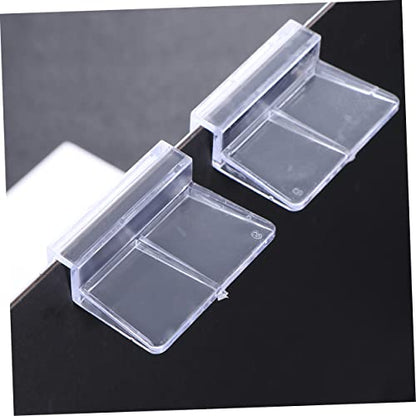 BESPORTBLE Fish Tank Cover Bracket Set 10pcs 6mm Glass Tank Support Acrylic Bracket for Aquarium Lid