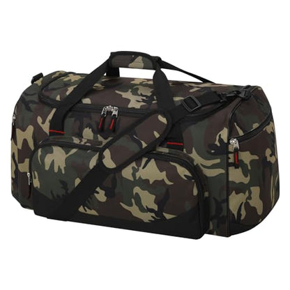 45L Gym Sport Duffle Bag for Men, Camo - color: Camo