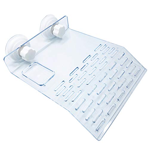 J-star Large Reptile Basking Platform, Aquarium Turtles Turtle Basking Platform, Turtle Tank Accessories Floating Turtle Habitat Dock - color: Clear, size: Large