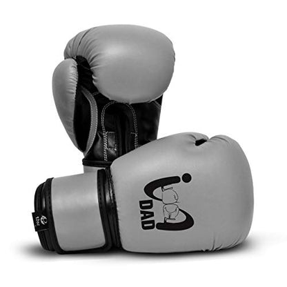 Ultimate - I Boxing Dad - Kids Boxing Gloves MMA Boxing Muay Thai Bag Work - color: Gray, size: 4 Oz