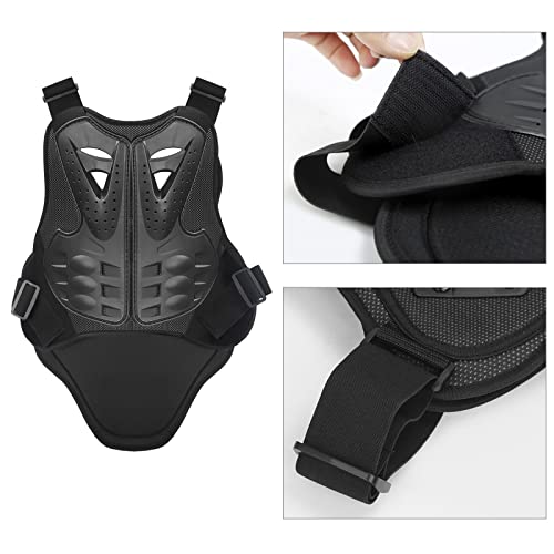 PELLOR Motorcycle Armor Vest Chest Back, Motocross Body Guard Vest Skiing Riding Skating Anti-Fall Vest Protective Gear - size: Large