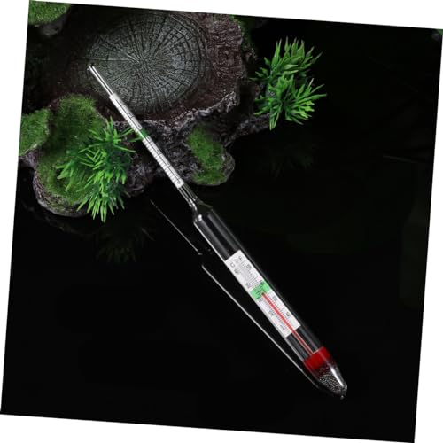 Glass Fish Tank Hydrometer Saltwater Meter Automatic Temp/Tester for Aquarium