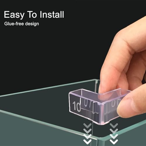 Aquarium Corner Protectors,Transparents Aquariums Corner Protectors for Impacts Resistance Leak and Stability in Homes or Fish Tanks
