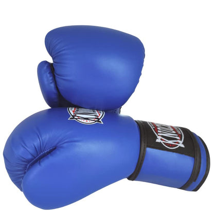 Kids Boxing Gloves for Training, Youth Punching Bag Gloves Age 4-15 | boys & girls, Wide hook-and-loop wrist strap, High-density foam padding, boxing, kickboxing, MMA, Muay Thai, fitness training - color: Blue, size: 8 oz