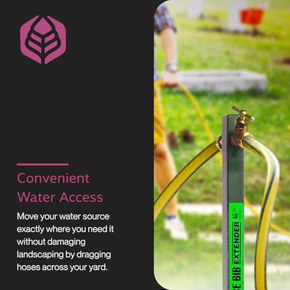 Yard Butler IHBE-6 Garden Hose Bib Extender - Durable Hose Stand for Keeping It Elevated - Convenient Garden Accessory - Rust-Resistant - Anti-Kink Design - Easy Installation - size: Extender