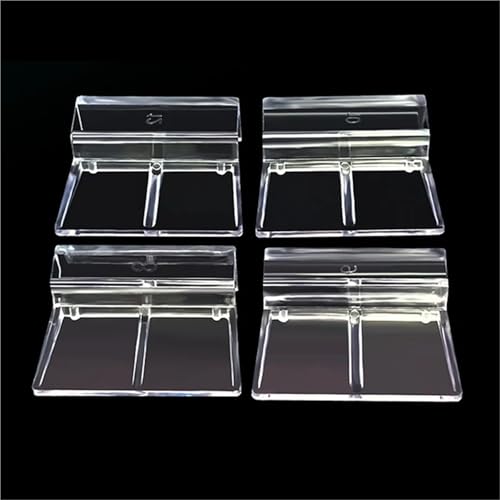 50 Pcs Rimless Aquarium Glass Cover Supports – Acrylic Bracket Clips for Fish Tank Lid(A2) - size: A2