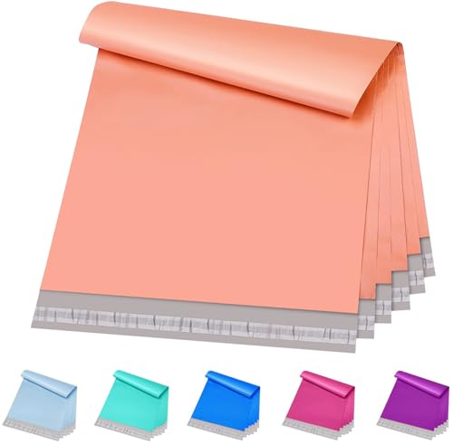 Metronic Poly Mailers 12x15.5 100 Pack, Medium Size Shipping Bags for Clothing, Strong Self-Seal Mailers Poly Bags Shipping Envelopes, Thick Mailing Bags Package Bags for Small Business, Peach Pink - color: Peach Pink, size: 12x15.5 100PC