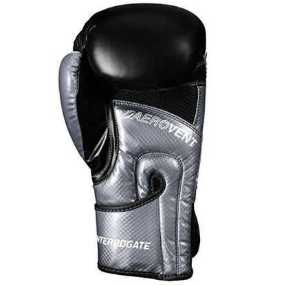 TITLE Boxing Infused Foam Interrogate Training Gloves 2.0 - Boxing Gloves, Boxing Training Gloves, MMA Gloves, Oz Training Gloves, Kickboxing Gloves, Punching Bag Gloves, Sparring Gloves - color: Silver/Black, size: 14 oz