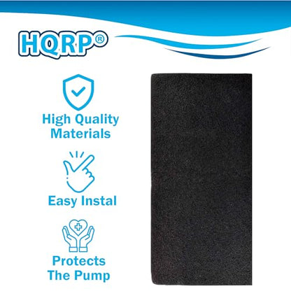 HQRP Cut to fit Activated Carbon Filter Media Pad 18x10 for Aquariums, Terrariums, Hydroponic Systems and Pond, Compatible with Deep Blue Professional ADB41002 Carbon Pad Replacement