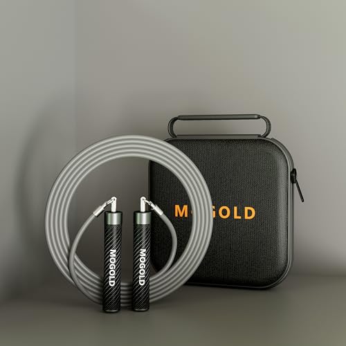 Weighted Jump Rope, 1LB - 3 Pre-Sized Lengths (M/L/XL) for Perfect Fit, No Adjustment Needed! Ergonomic Faux Leather Handle for HIIT, Strength, Cardio & Fat Burn - size: L - 9'0(User Height 5'7.5" - 6')