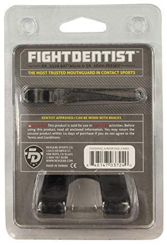 Junior Pro Mouth Guard with Convertible Strap - color: Black