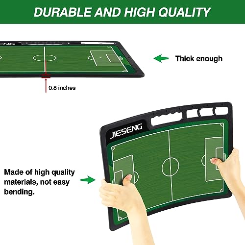 Soccer Dry Erase Coaching Board for Coaches Lineup Board with Marker