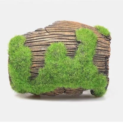 Decorations Tank Resin Landscaping 8.5x6.5x7CM Fish Tank Accessories Moss Fish Hiding Cave Broken Barrel