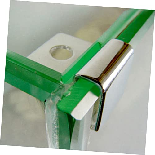 4Pcs Stainless Steel Fish Tank Glass Cover Clips Support Holders for Thick Glass Durable Aquarium Accessories