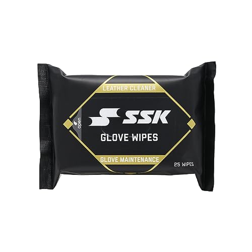 SSK Baseball Glove Wipes - Glove Maintenance Leather Cleaner - style: 50 Wipes - 2 Packs