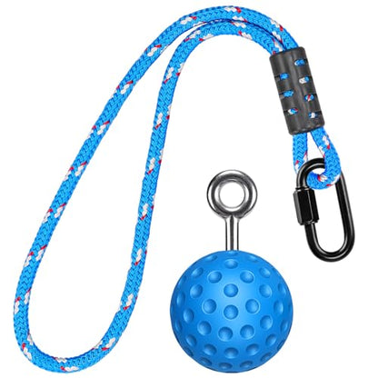 SELEWARE Pull Up Ball, Climbing Grip Attachment for Strength Training | Non-Slip Design Improves Grip Strength, Targets Forearms and Hands, Fits Chin Ups, Kettlebells and Resistance Workouts - color: Blue