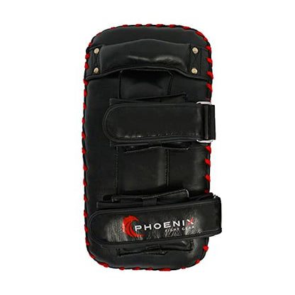 Impact X-Large Curved Thai Pads for Training, Black, Muay Thai, Mixed Martial Arts, Kickboxing, MMA, Boxing, Karate, Taekwondo, Punching, Kicking Strike Shield Pad (Pair)