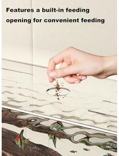 Anti Jump Aquarium Cover, 3 mm Clear Fish Tank Lid with Feeding Hole and Vent Slots, Transparent Top Cover for Open Aquariums, Shrimp Tanks(20.1x9.8in) - size: 20.1x9.8in