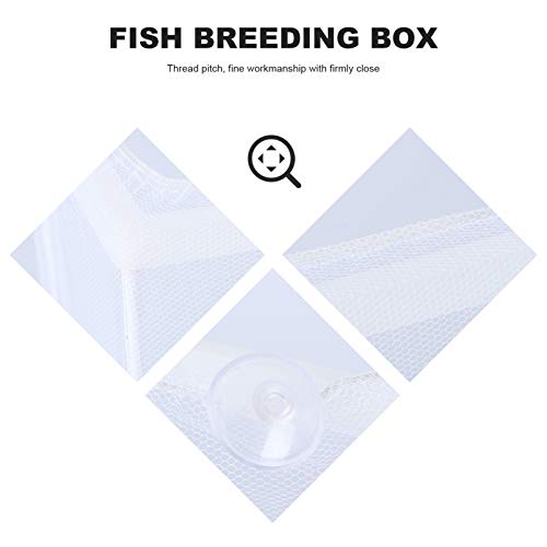 Yardwe Hatching Box for Aquarium Fish Breeding Mesh Incubation Kit Fish Isolation Box Easy Cleaning