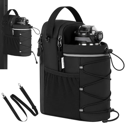 Magnetic Gym Bag with Storage Pockets & Bottle Holder, Lightweight Sports Organizer with Detachable Shoulder Strap, Fitness Bag for Gym, Training, Travel & Home Gym, Durable Strong Magnets Design