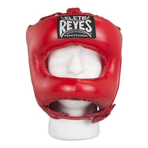 CLETO REYES Boxing Traditional Headgear for Men and Women, Sparring Fighting Sports, Kickboxing, MMA, Muay Thai - color: Classic Red