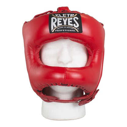 CLETO REYES Boxing Traditional Headgear for Men and Women, Sparring Fighting Sports, Kickboxing, MMA, Muay Thai - color: Classic Red