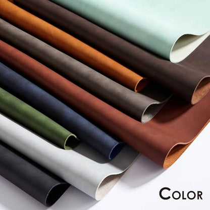 Distressed Leather Desk Mat - Non-Slip PU Desk Pad for Office and Home - Desk Organization and Accessories - Ideal for Large Mouse Pad and Desk Mats on Top of Desks(Forest Green,36"x 17")