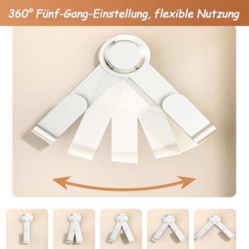 MFMYEE Rotating Pot Lid Rack with Suction Cup, Adjustable Wall-Mounted Pot Lid, Punch-Free Cutting Board Rack for Home Kitchen, Multifunctional Hooks for Cutting Board (White) - color: White