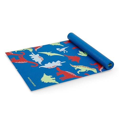 Antsy Pants Kids Yoga Mat - Non-Slip Exercise Mat, 60" x 24", 3mm - color: Dino
