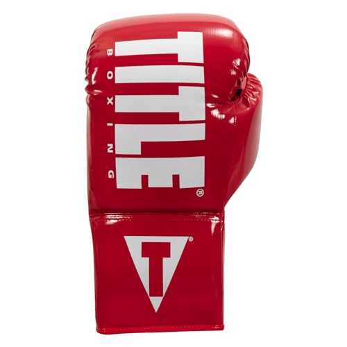 TITLE Boxing Inferno Intensity Lace Training Gloves - MMA, Kickboxing, Punching Bag, Sparring - 14, 16, 18oz - color: Red/White, size: 16 oz