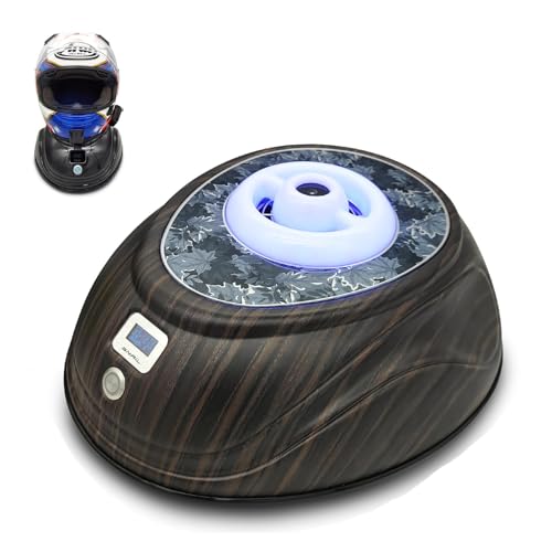 Helmet Dryer, Helmet Cleaner Deodorizer Machine, Fits All Helmet Sizes - color: Wood grain