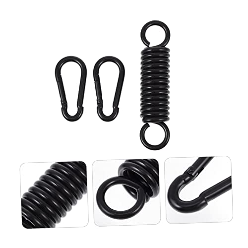 Swing Spring Stainless Steel Outdoor Hammock Chair Hanging Twist Coil - color: Black