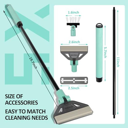 Aquarium Algae Scraper Cleaner with 5 Stainless Steel Blades – Fish Tank Glass Cleaning Brush for Easy Tank Maintenance